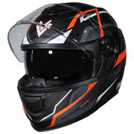 DV24 Flip Front Helmet Matt Black Orange