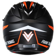 DV24 Flip Front Helmet Matt Black Orange