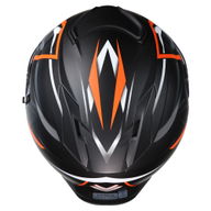 DV24 Flip Front Helmet Matt Black Orange