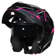 DV24 Flip Front Helmet Matt Black Pink