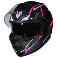 DV24 Flip Front Helmet Matt Black Pink