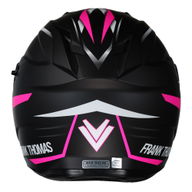 DV24 Flip Front Helmet Matt Black Pink