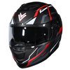 Frank Thomas Frank Thomas DV24 Flip Front Helmet Matt Black Red - Thumbnail 1
