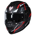DV24 Flip Front Helmet Matt Black Red