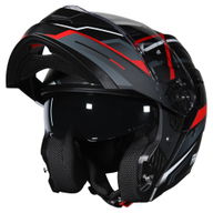 DV24 Flip Front Helmet Matt Black Red