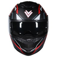 DV24 Flip Front Helmet Matt Black Red