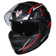 DV24 Flip Front Helmet Matt Black Red