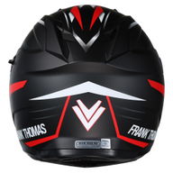 DV24 Flip Front Helmet Matt Black Red