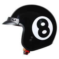 Open Face Helmet 8 Ball