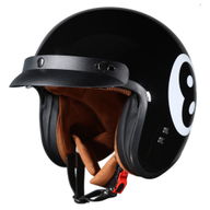 Open Face Helmet 8 Ball