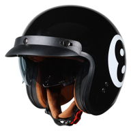 Open Face Helmet 8 Ball