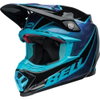Bell Bell Moto-9S Flex Helmet Sprint Black Blue - Thumbnail 1