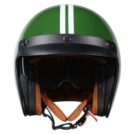Open Face Helmet British Green