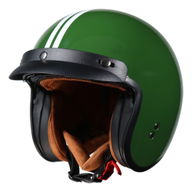 Open Face Helmet British Green