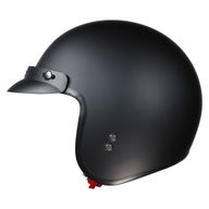 Open Face Helmet Matt Black