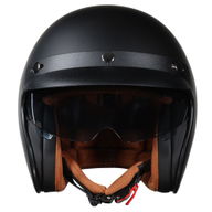 Open Face Helmet Matt Black