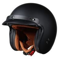 Open Face Helmet Matt Black