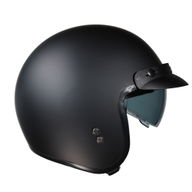 Open Face Helmet Matt Black