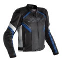 Sabre Airbag CE Leather Jacket  Black White Blue