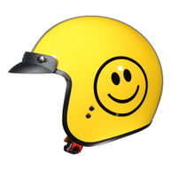 Open Face Helmet Smiley Face