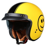 Open Face Helmet Smiley Face