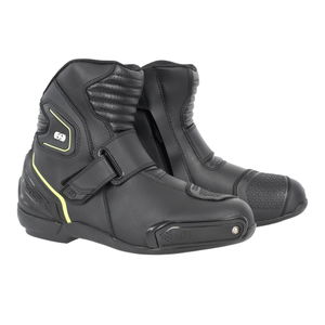 Oxford Products Omega Air Short Boots Black White Yellow
