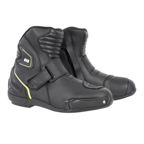 Oxford Products Omega Air Short Boots Black White Yellow