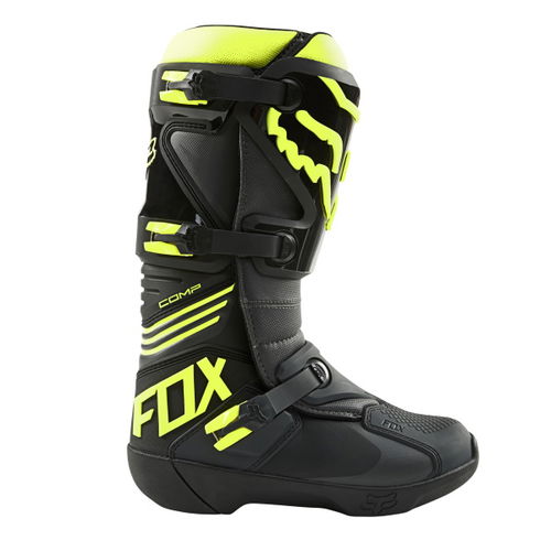 Fox Comp Boots Black Yellow Size: UK 9