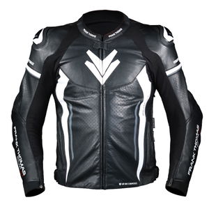 Frank Thomas Qualifier II Leather Jacket Black White