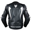 Frank Thomas Frank Thomas Qualifier II Leather Jacket Black White - Thumbnail 3