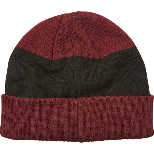 Fox Down Shift Cranberry Beanie Back                                                                                                                                                                                                                           
