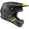 Fly Fly Formula Helmet Carbon Vector Matt Hi Viz Grey Black - Thumbnail 3
