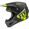 Fly Fly Formula Helmet Carbon Vector Matt Hi Viz Grey Black - Thumbnail 4
