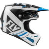 Fly Fly Formula Helmet Carbon Vector Blue White Black - Thumbnail 3
