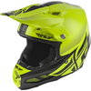 Fly Fly F2 Carbon Shield Helmet Yellow Black - Thumbnail 1