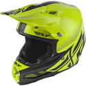 F2 Carbon Shield Helmet Yellow Black