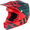 Fly Fly F2 Carbon Helmet Fracture Red Black Blue - Thumbnail 1