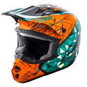 Kinetic Crux Helmet Teal Orange Black