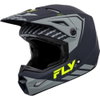 Fly Fly Kinetic Menace Youth Helmet Matt Grey Hi-Vis - Thumbnail 1