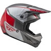 Fly Fly Kinetic Drift Helmet Charcoal Grey Red - Thumbnail 4