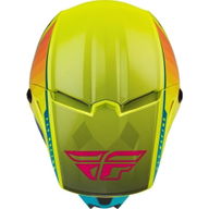Kinetic Drift Helmet Blue Yellow Fluo Charcoal