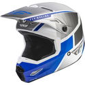 Kinetic Drift Helmet Blue Charcoal White