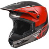 Fly Fly Kinetic Straight Edge Helmet Red Black Grey - Thumbnail 1