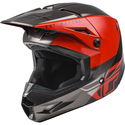 Kinetic Straight Edge Helmet Red Black Grey
