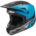 Kinetic Straight Edge Helmet Blue Grey Black