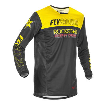 Fly Kinetic Rockstar Jersey Yellow Black Size: Mens UK - S