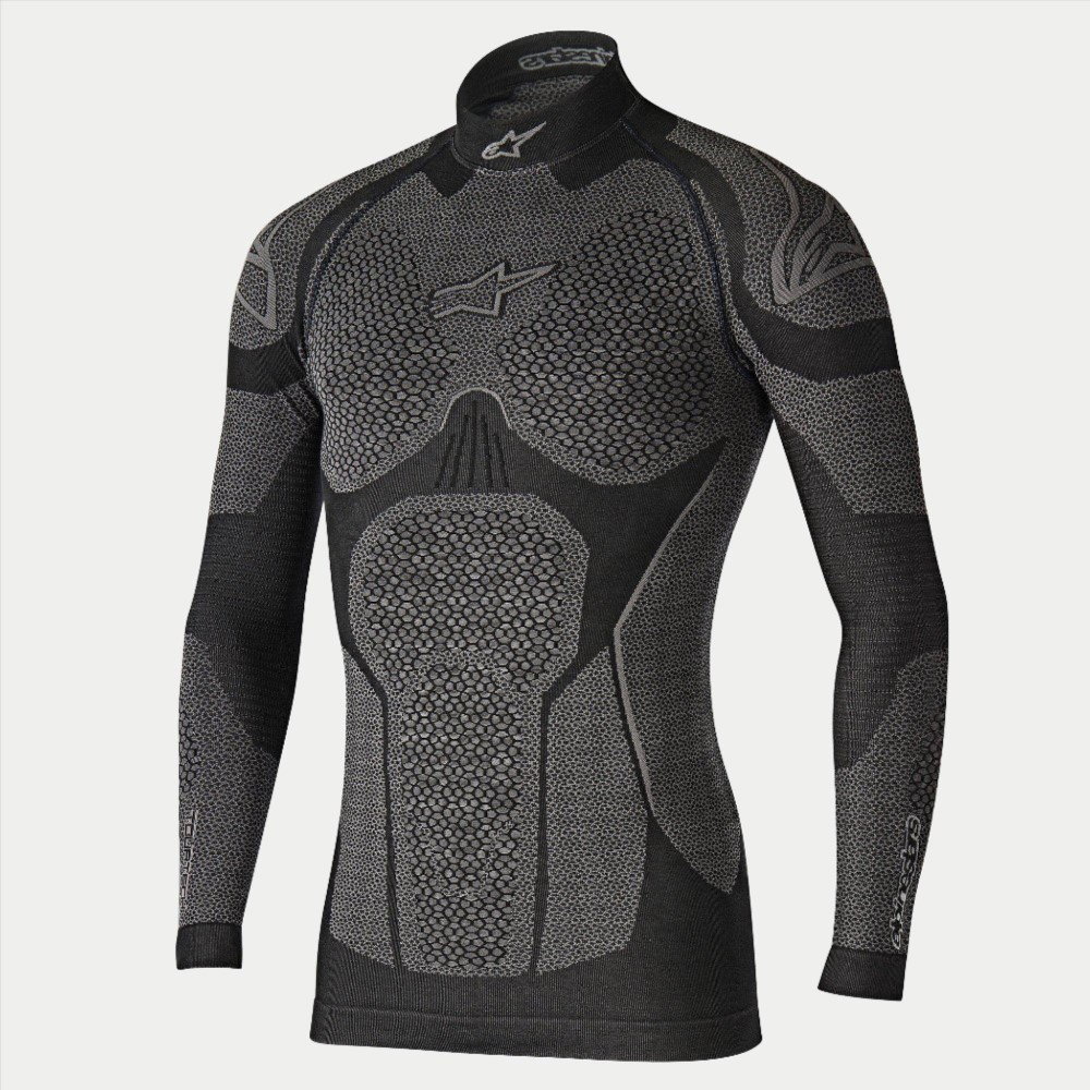Ride Tech Top Long Sleeve Winter Black Grey