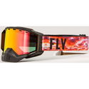 Goggle Zone Pro Snow Black Sunset - Red Polarised Smoke Lens
