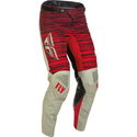 Kinetic Wave Pants Light Grey Red