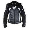 Frank Thomas Frank Thomas Qualifier II Ladies Leather Jacket Black White - Thumbnail 1